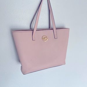 Rose pink Michael kors tote bag